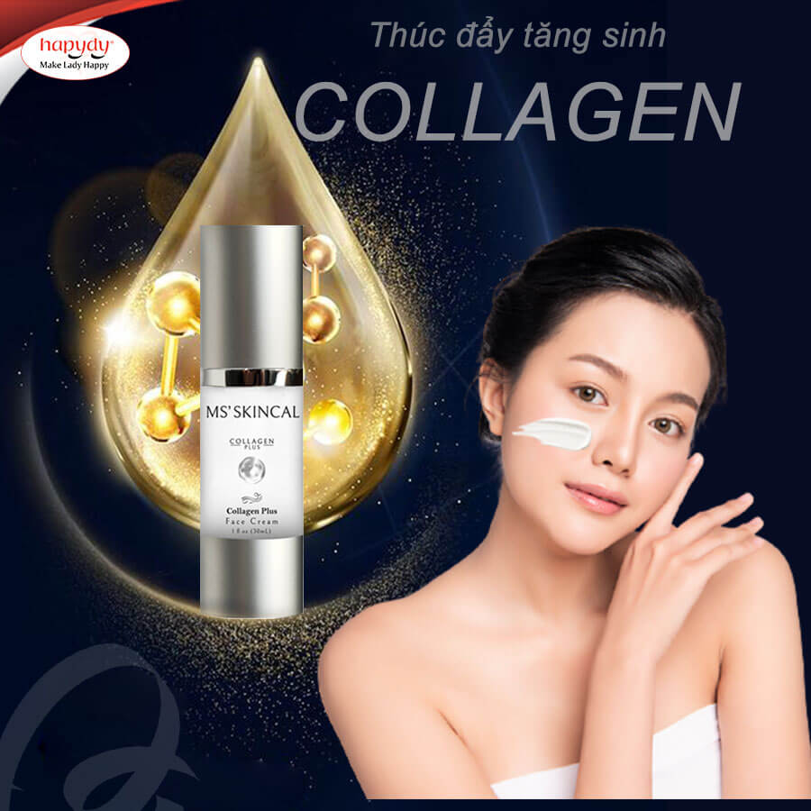 Ms'skincal Collagen Cream hội tụ đủ lợi ích tuyệt vời kem dưỡng mang lại cho làn da