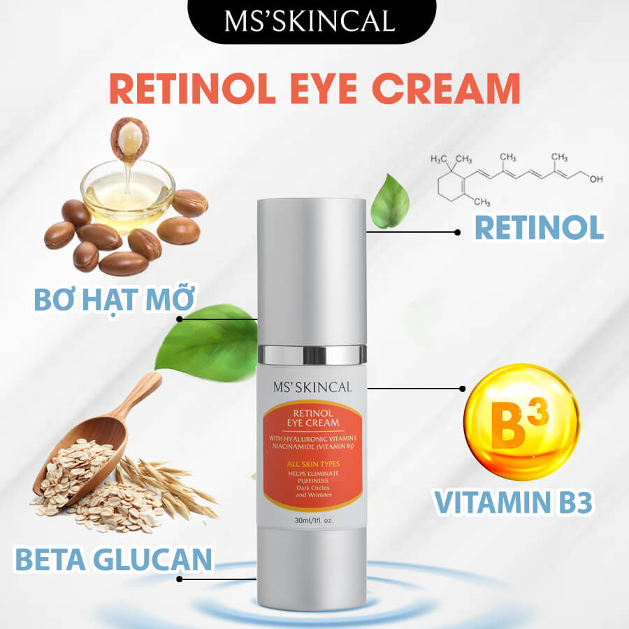 Ms'skincal Retinol loại dưỡng da mắt được chuyên gia đánh giá cao
